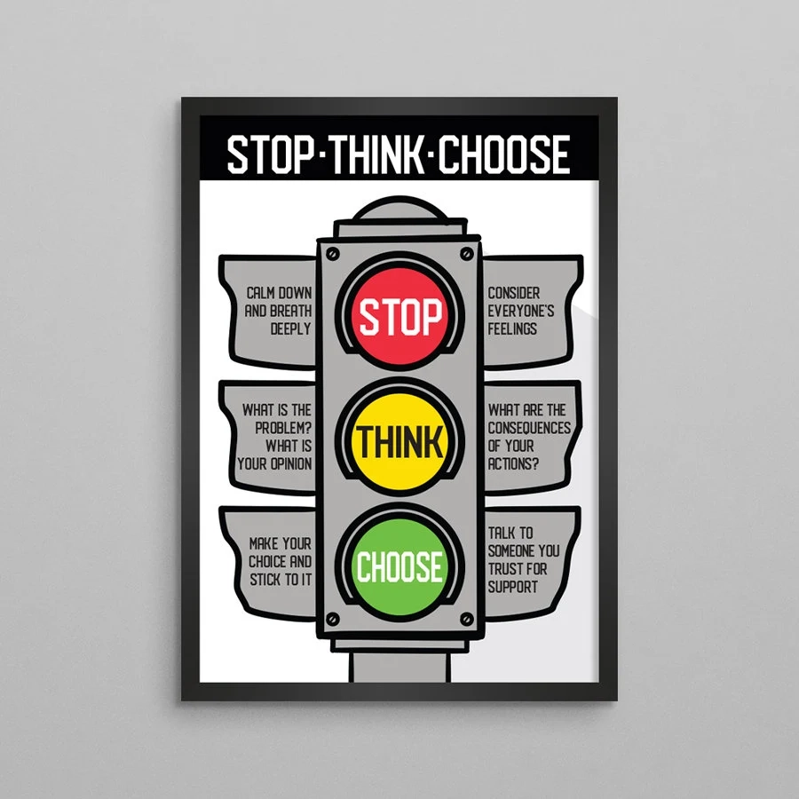 Stop Think Choose For Kids Etsy