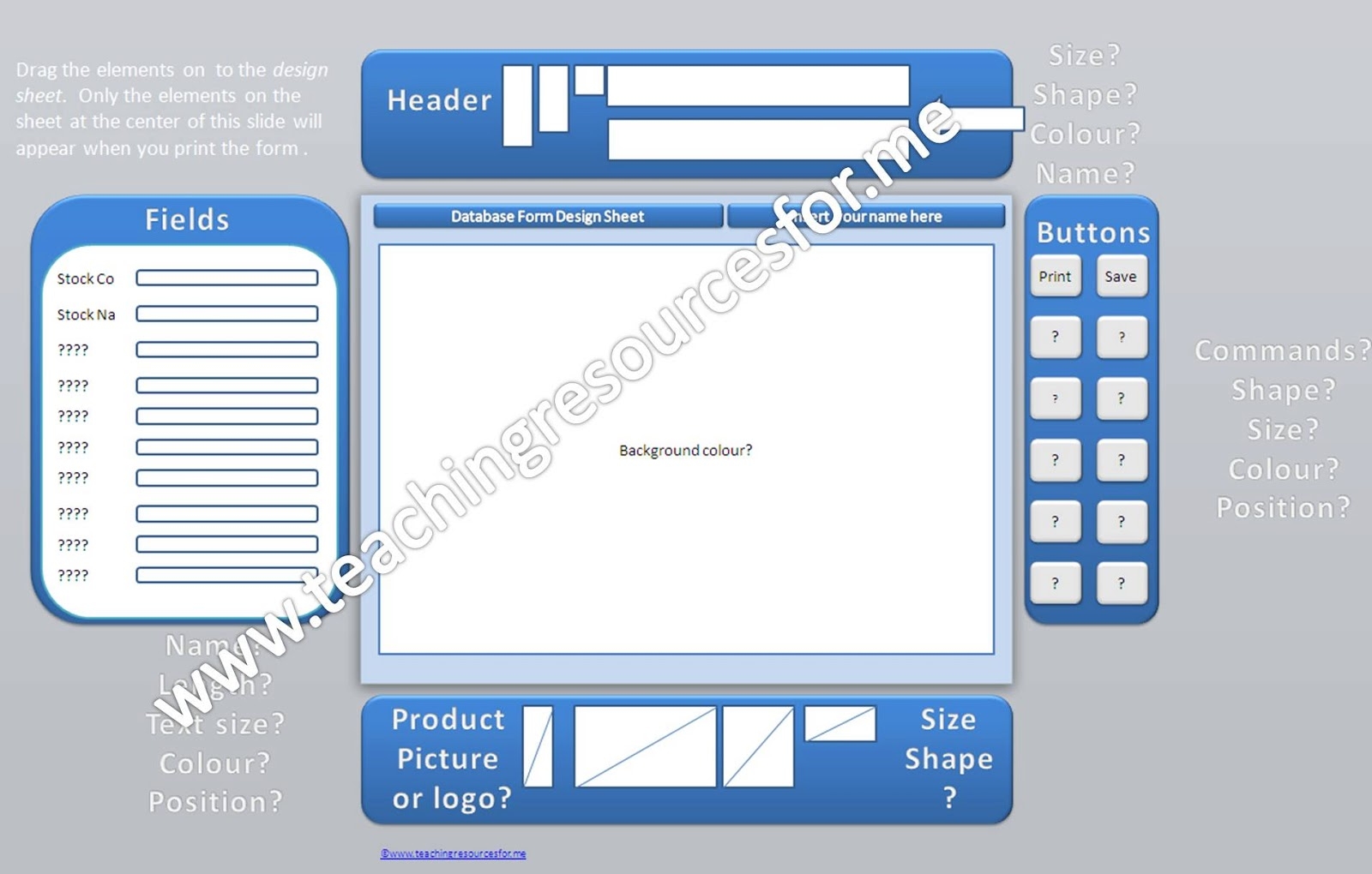 Teaching Resources For Me Database Design Form Made Easy Using 