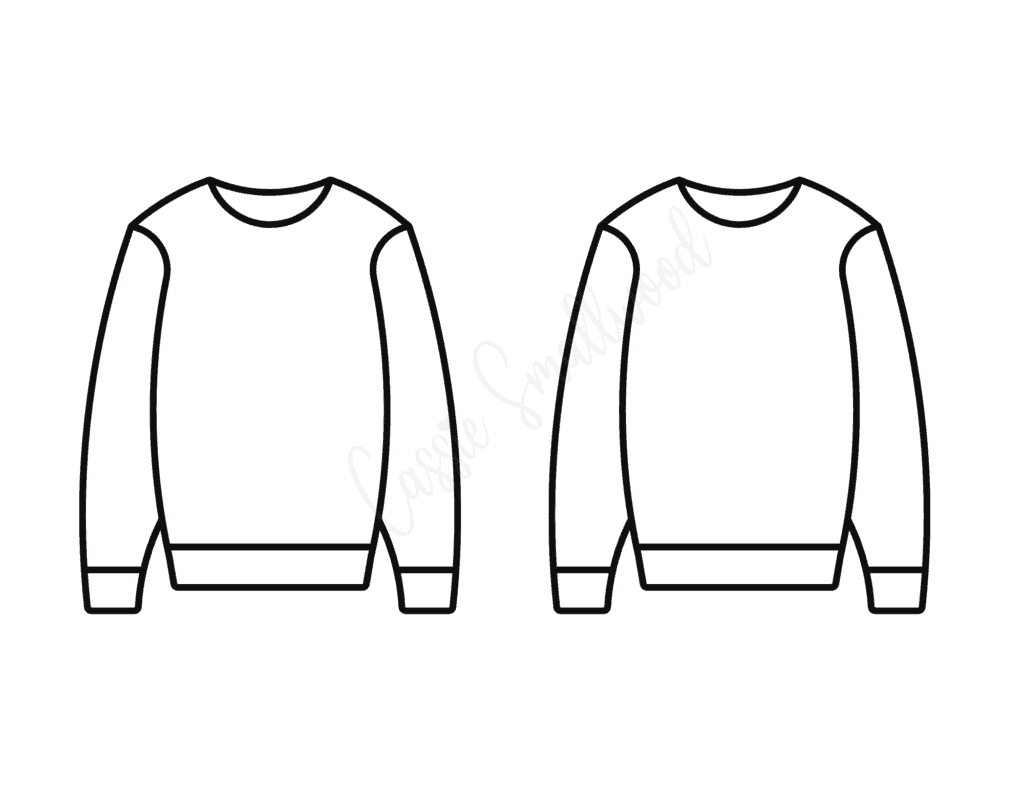 Sweater Template Printable