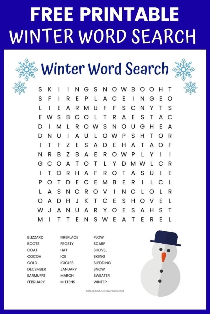 Free Printable Winter Puzzles For Adults