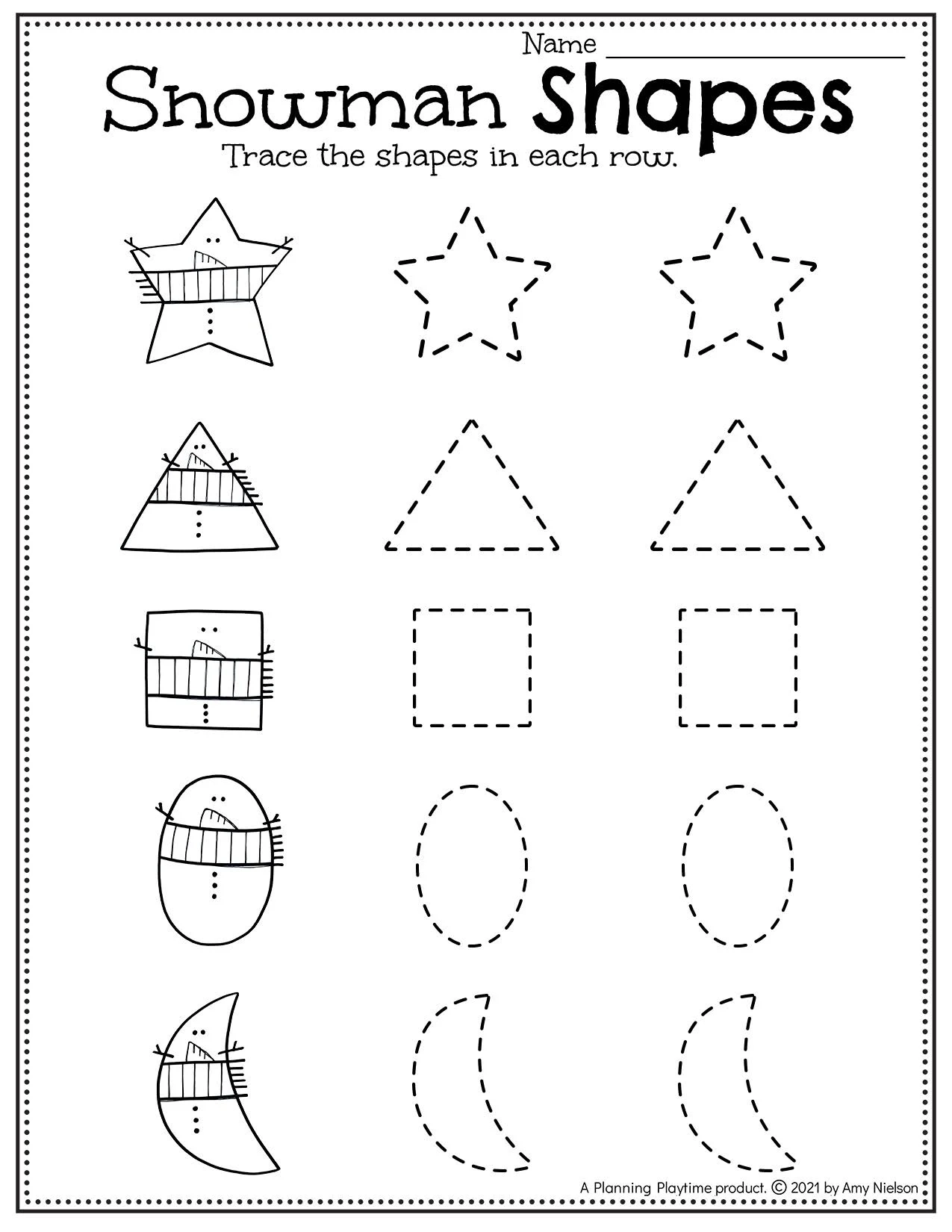 Winter Worksheets Preschool Planning Playtime