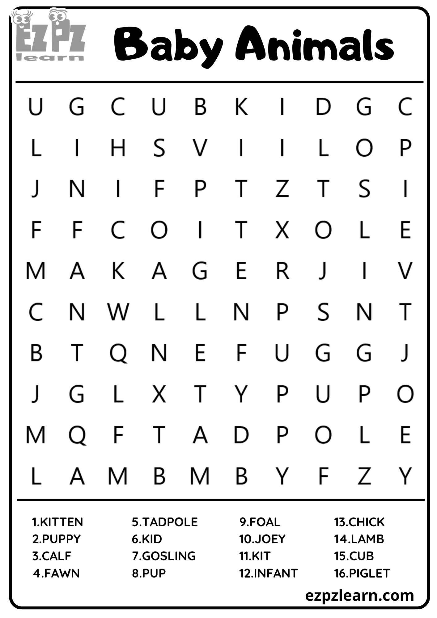 Free Printable Word Search Puzzles Online