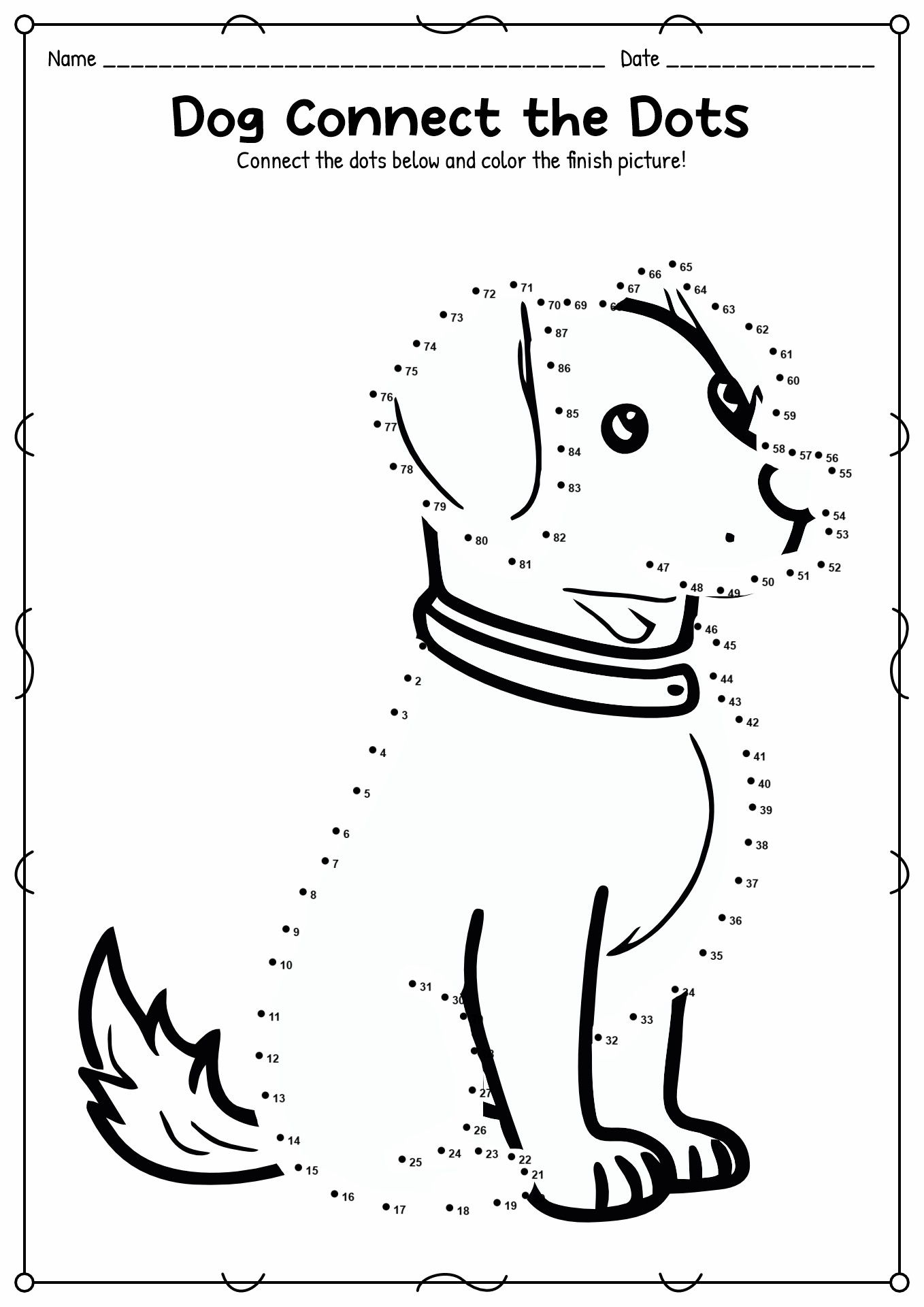 10 Printable Dot To Dot Worksheets 1 100 Free PDF At Worksheeto 