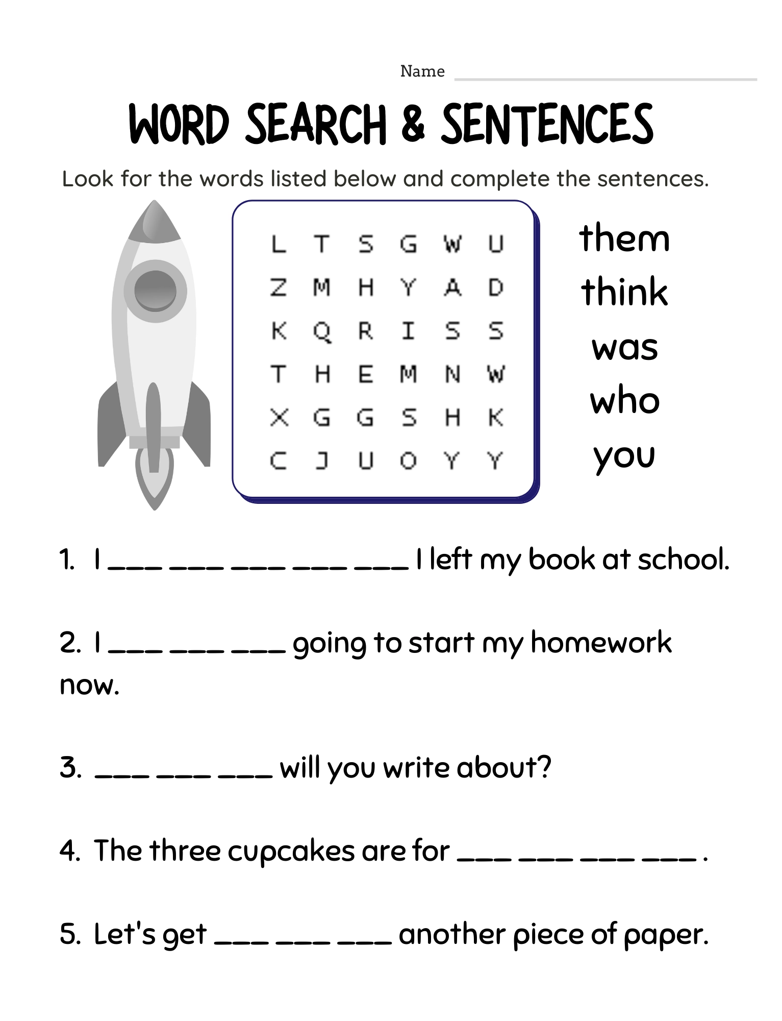 100 Sight Words Puzzles And Activities Miss Nerd