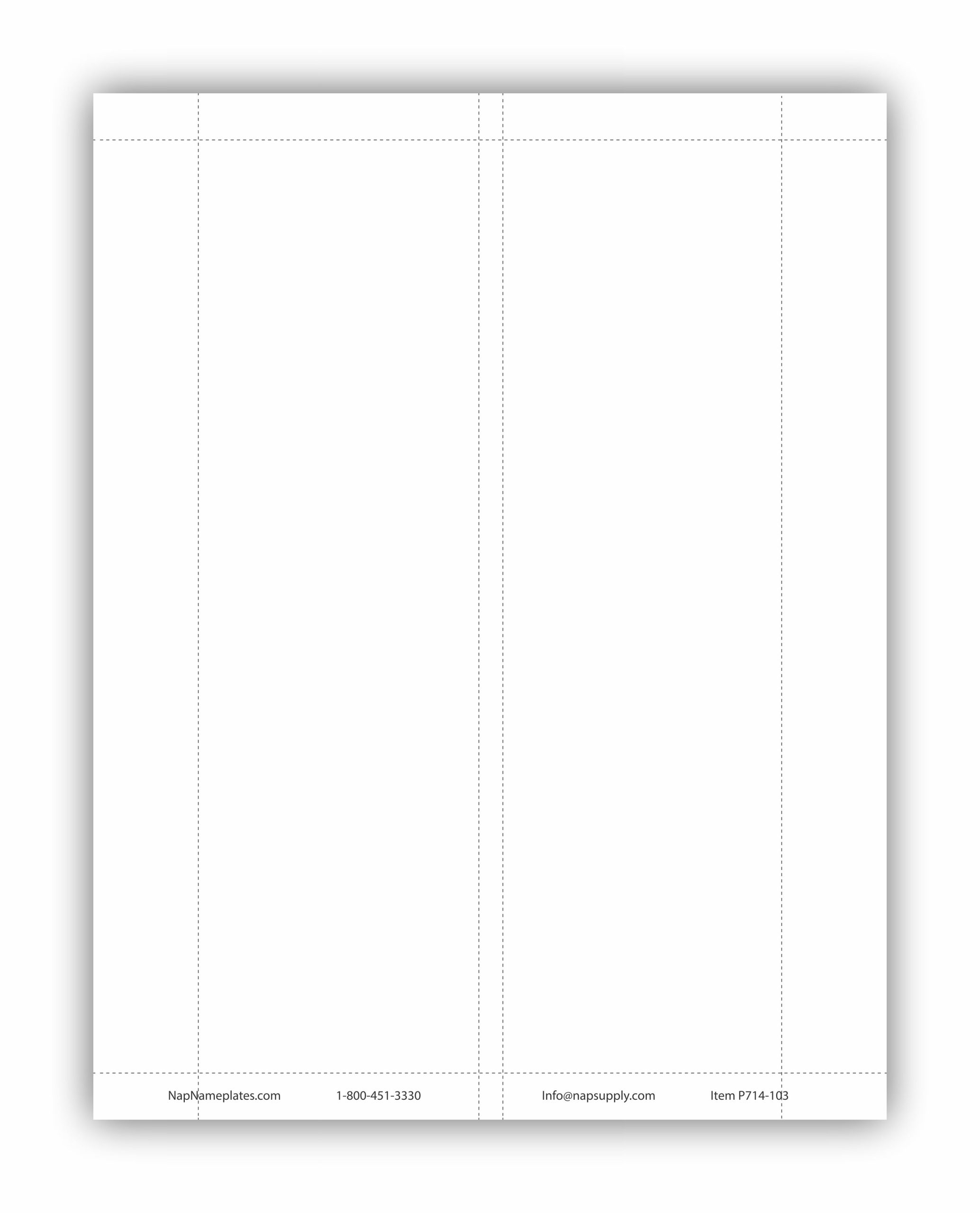 Printable Name Plate Template