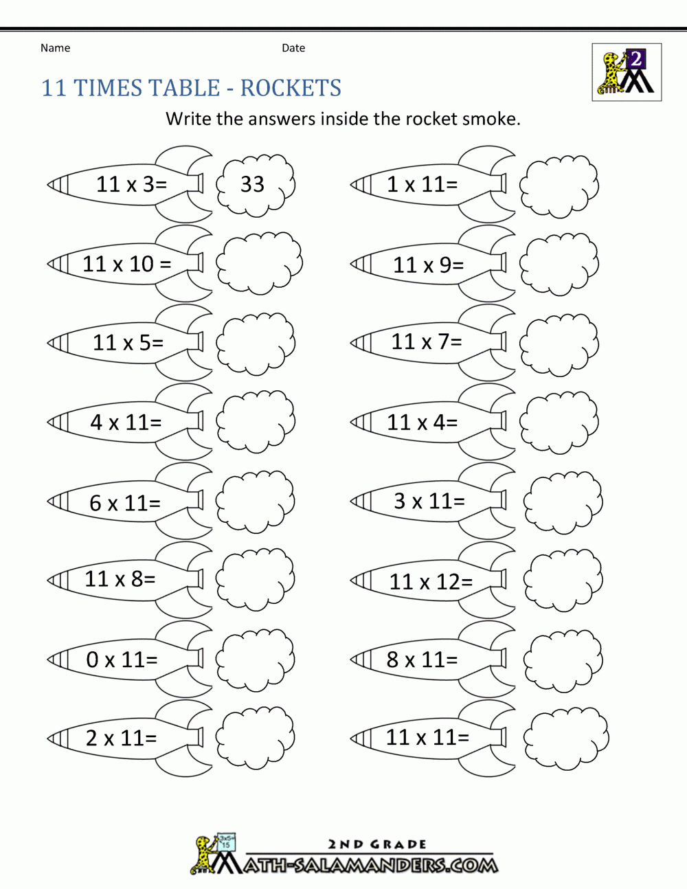 11 Times Table