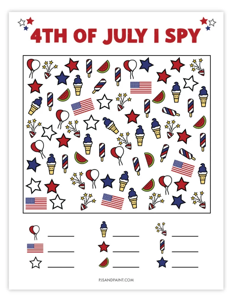 Fourth Of July Puzzle Printables