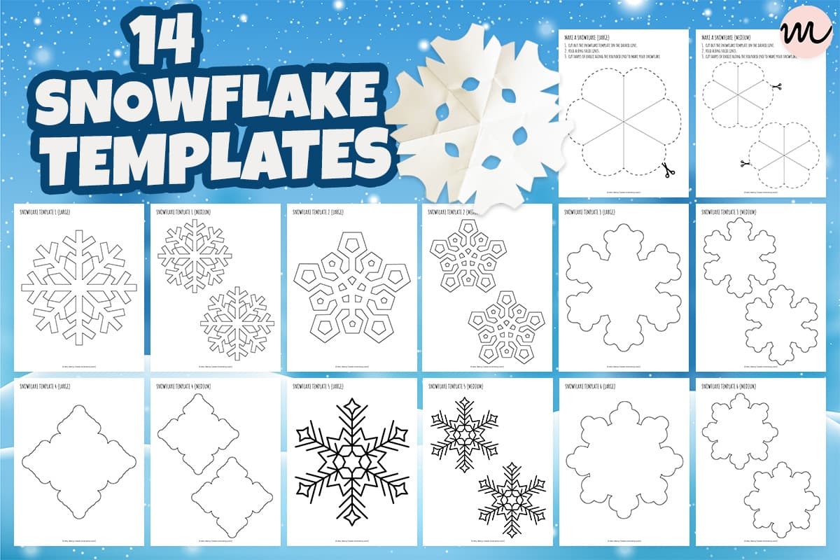 Easy Printable Snowflake Templates