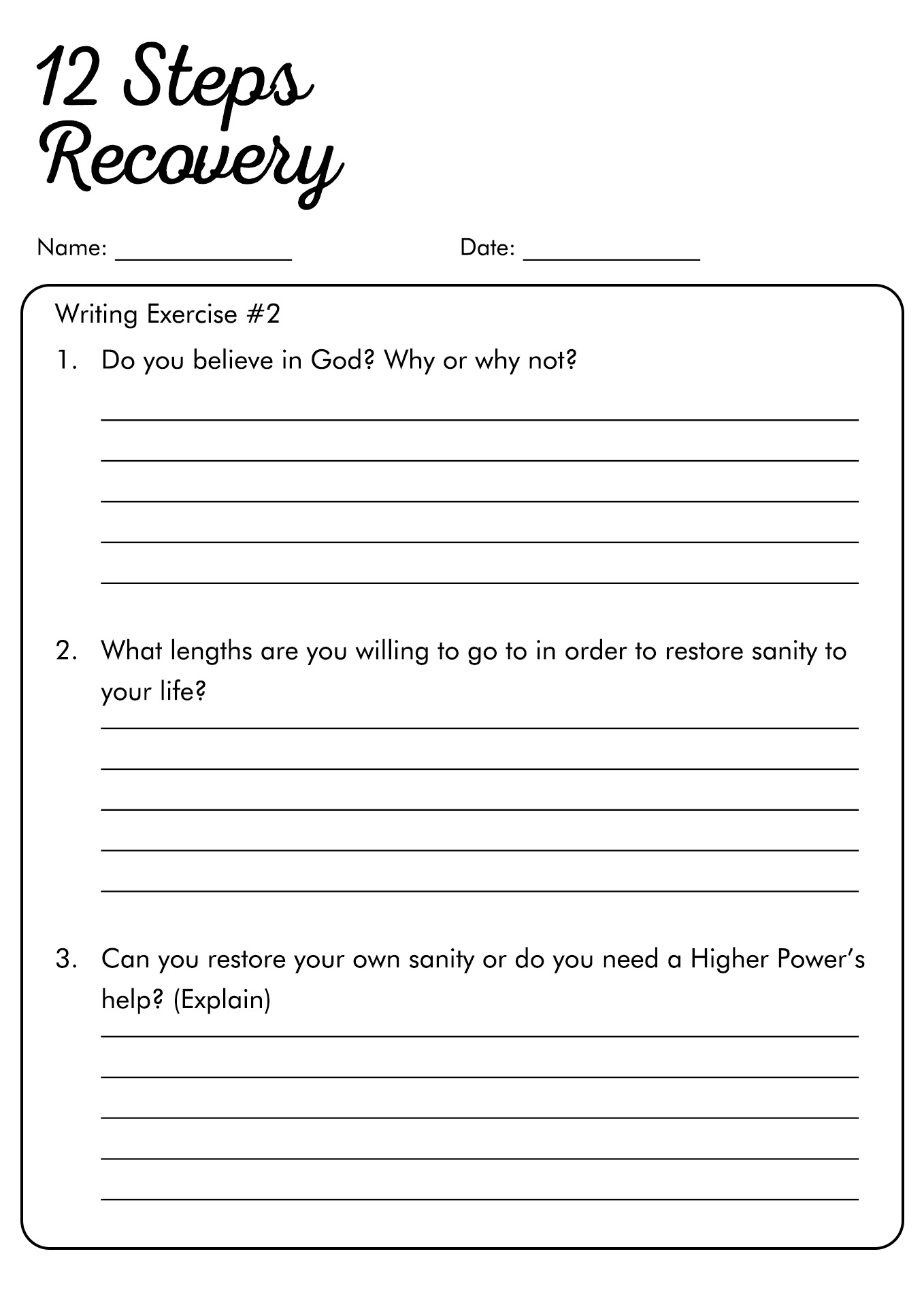 Aa Step 2 Worksheets Printable