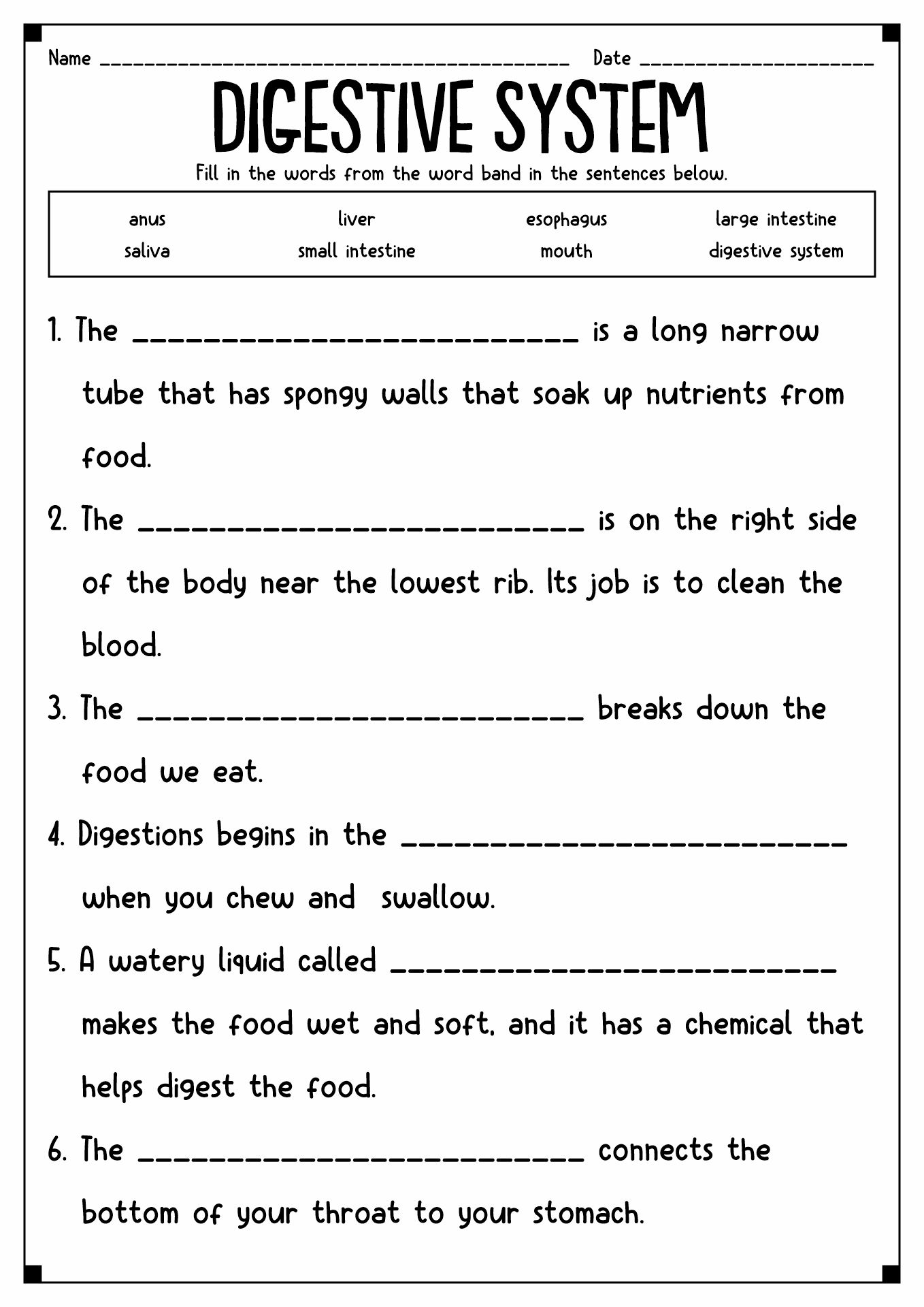 Printable Worksheets For 4th Grade Science