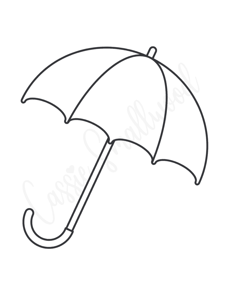 15 Unique Umbrella Templates Free Printables Cassie Smallwood