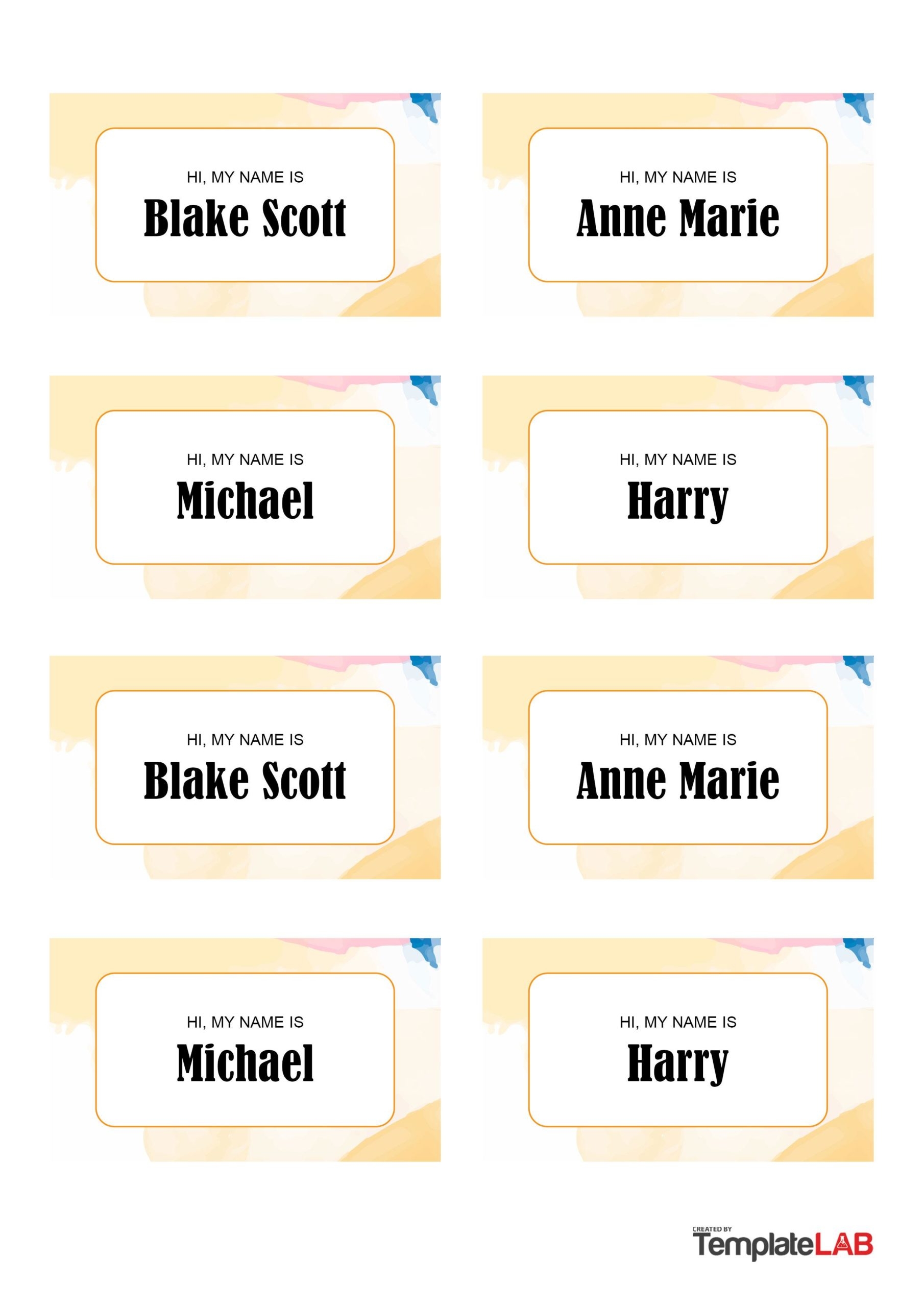 19 Editable Name Tag amp Name Badge Templates Free 