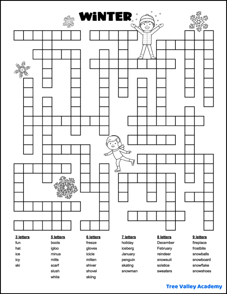 Language Printable Word Puzzles