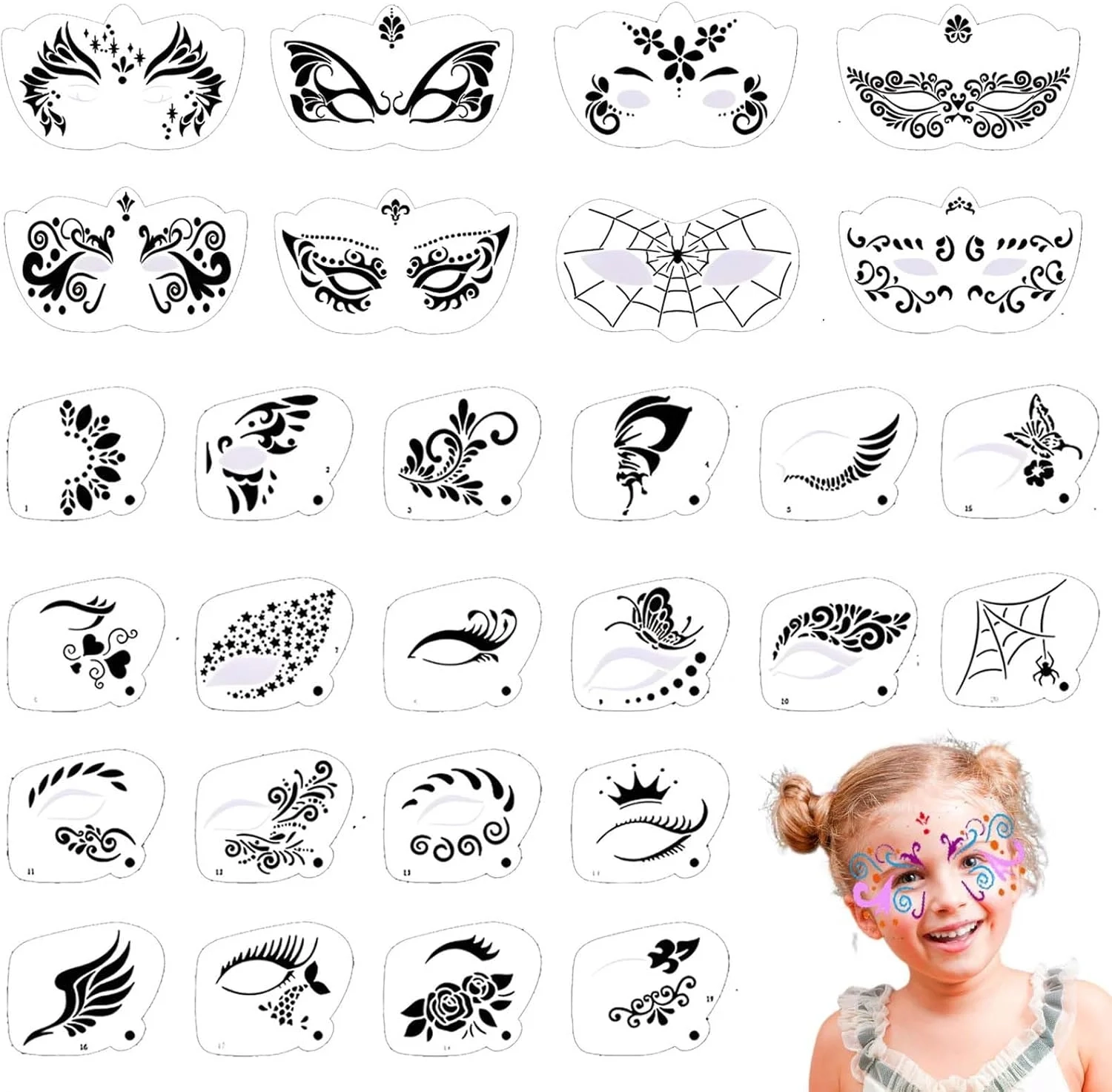Face Paint Templates Printable