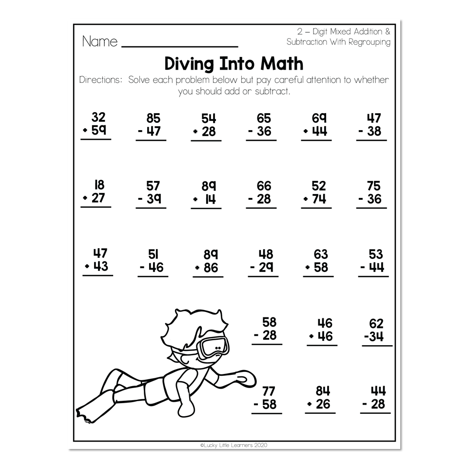 Printable 2nd Grade Math Worksheets