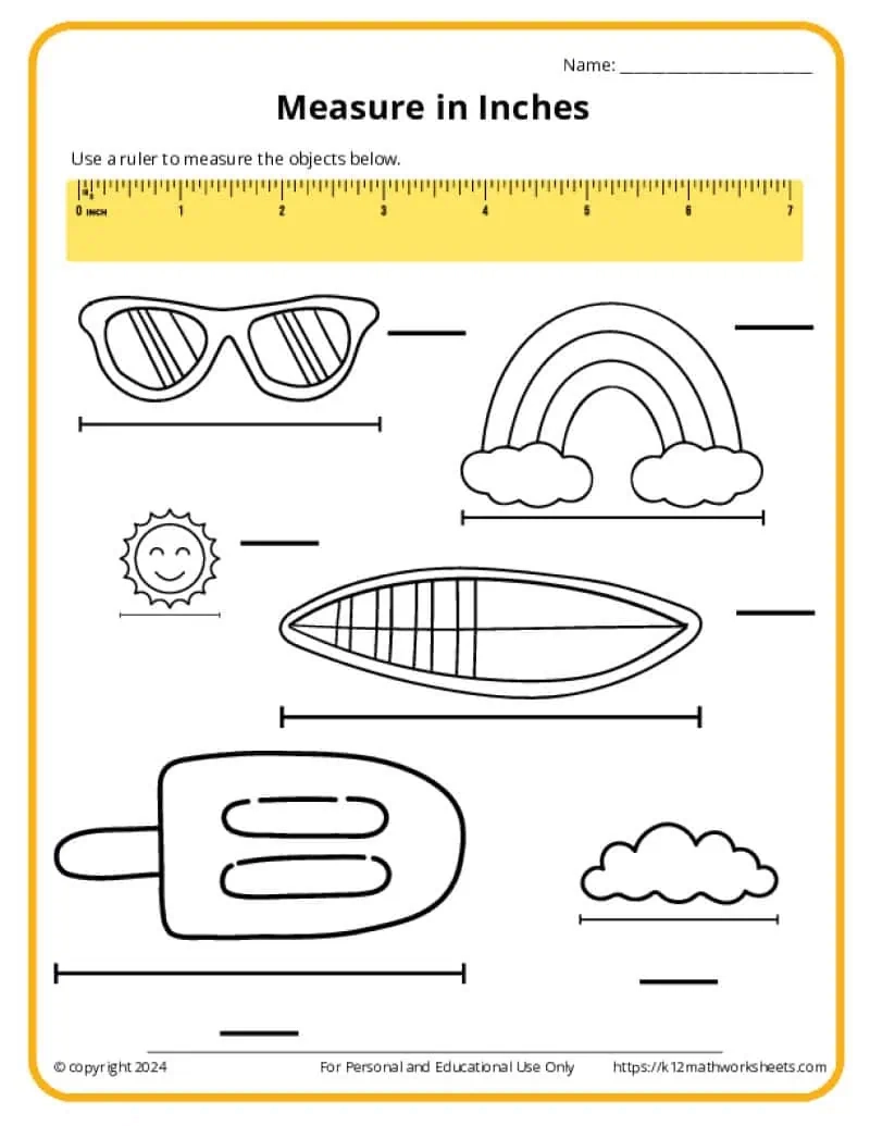 2nd Grade Measurement Worksheets