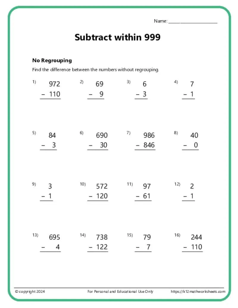 2nd Grade Worksheets Printable