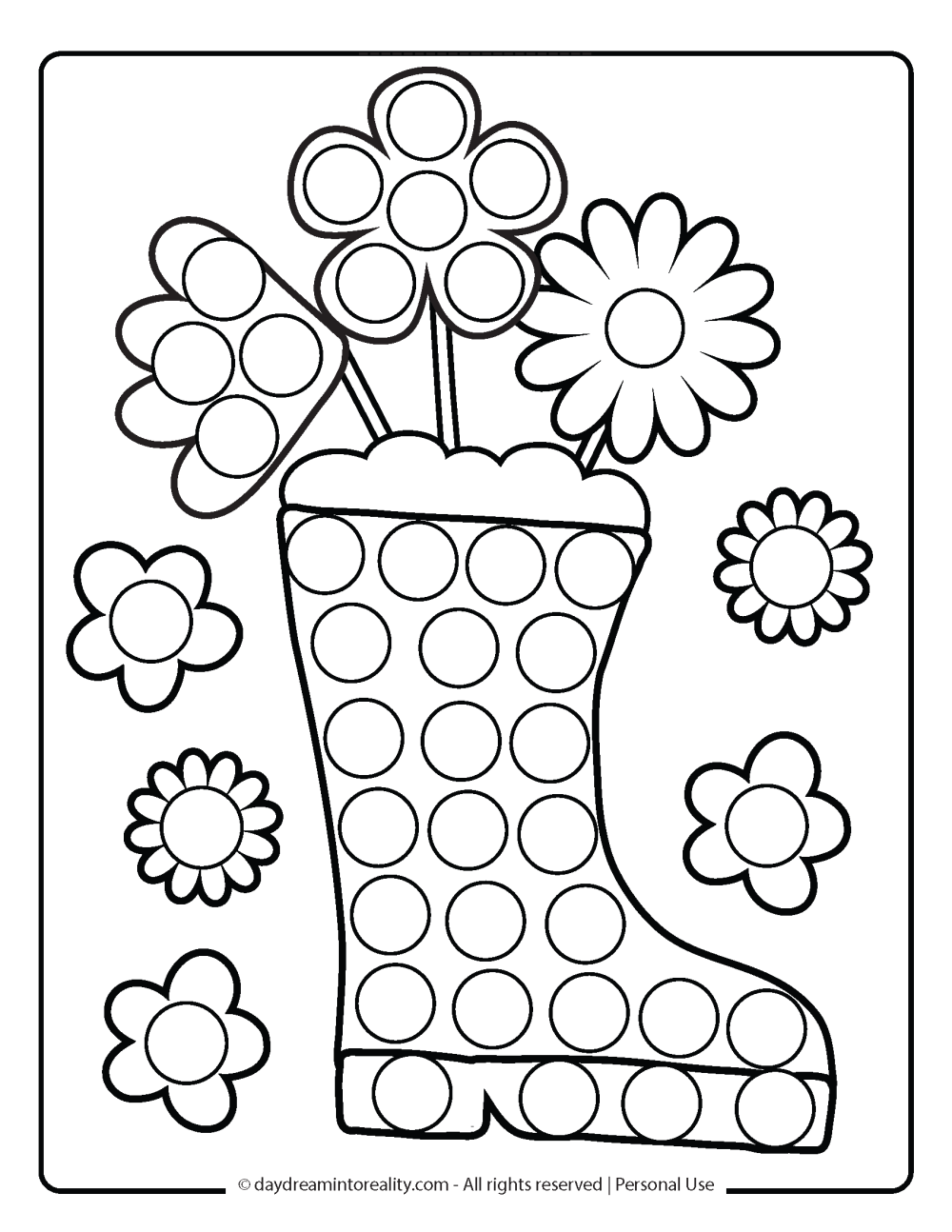 35 Spring Dot Marker Pages Free PDF Printables Daydream Into 