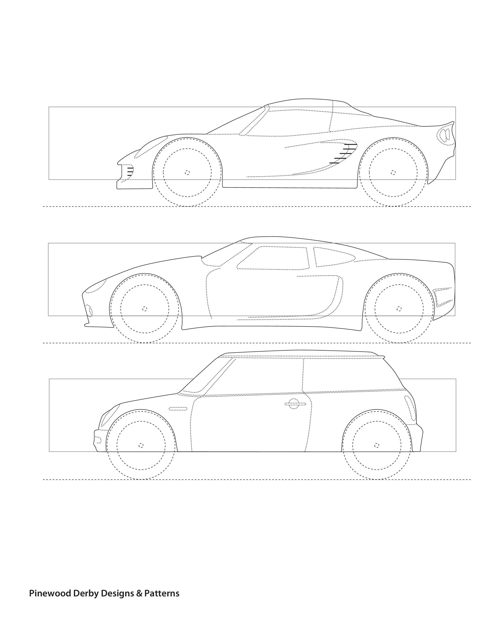 Free Pine Car Derby Design Templates