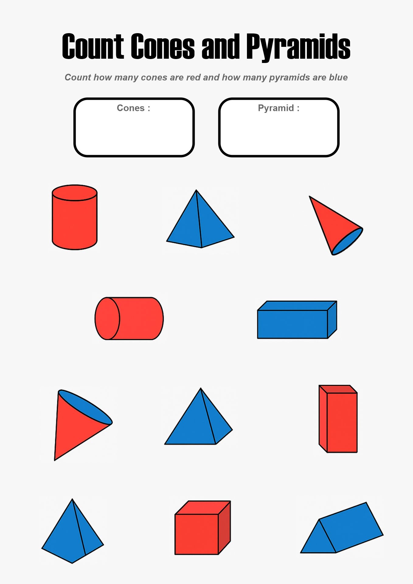 3D Shapes Kindergarten 10 Free PDF Printables Printablee