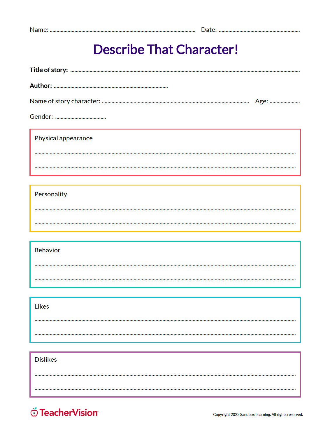 3rd Grade Creative Writing Worksheets