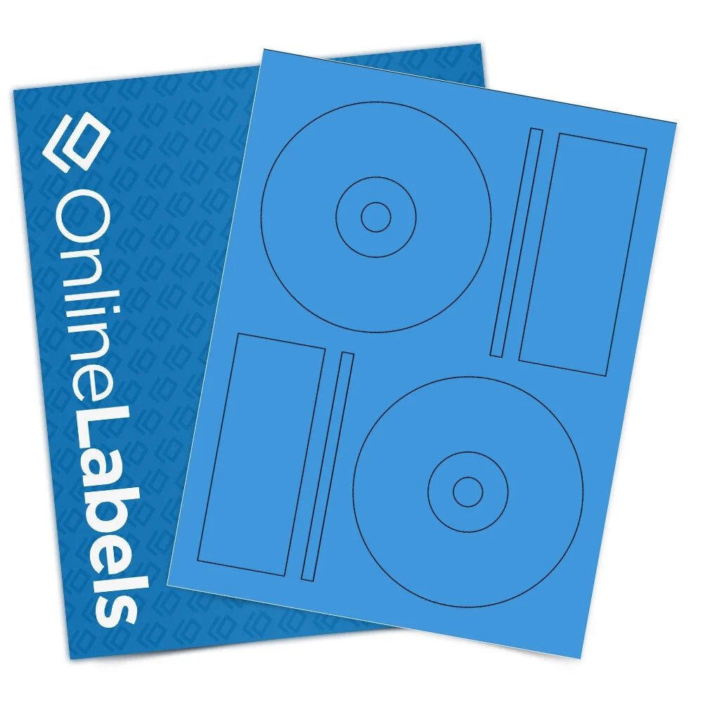 4 6406 CD DVD Labels True Blue OL9985TB