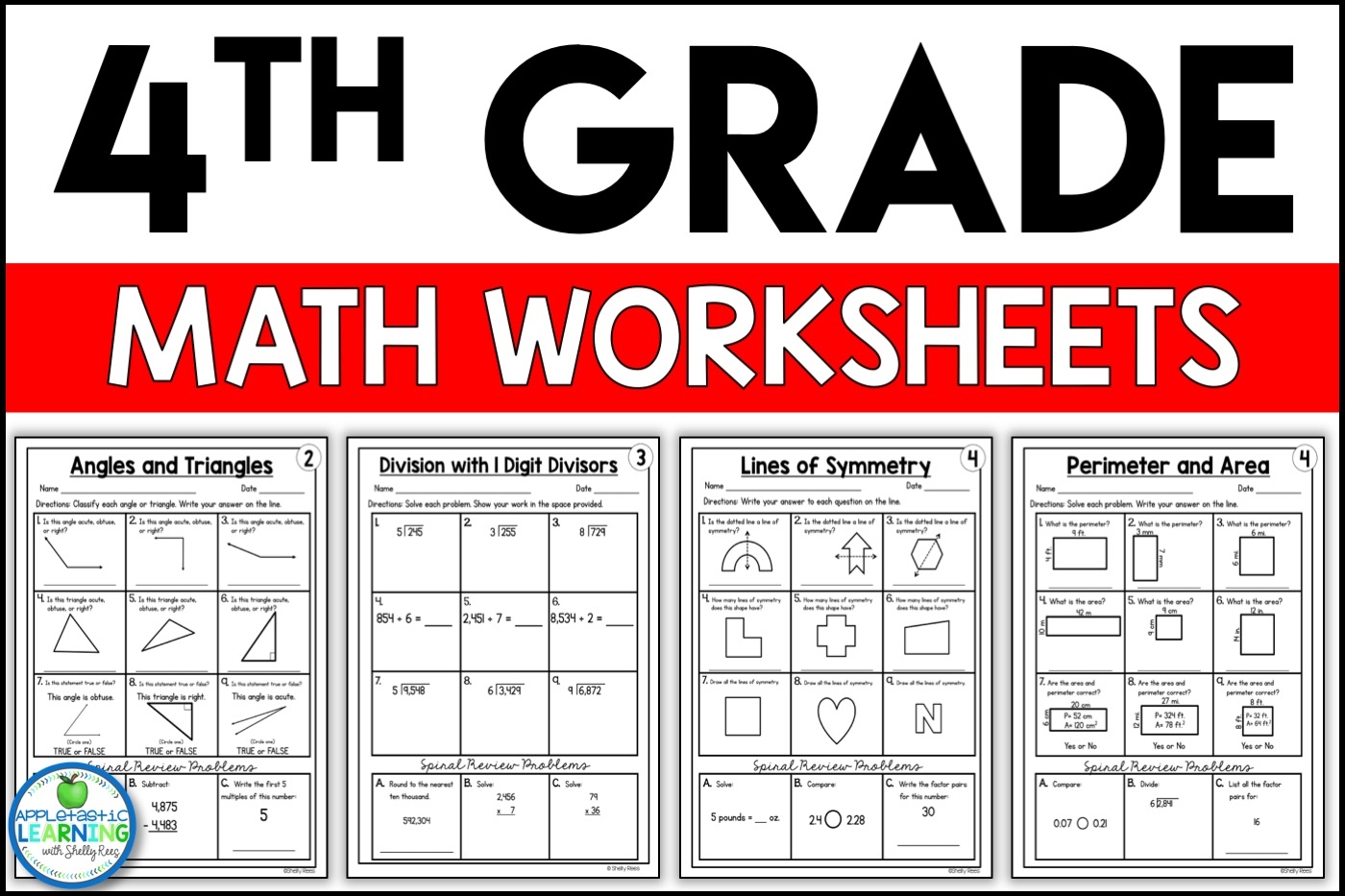 Free Printable 4th Grade Math Worksheets