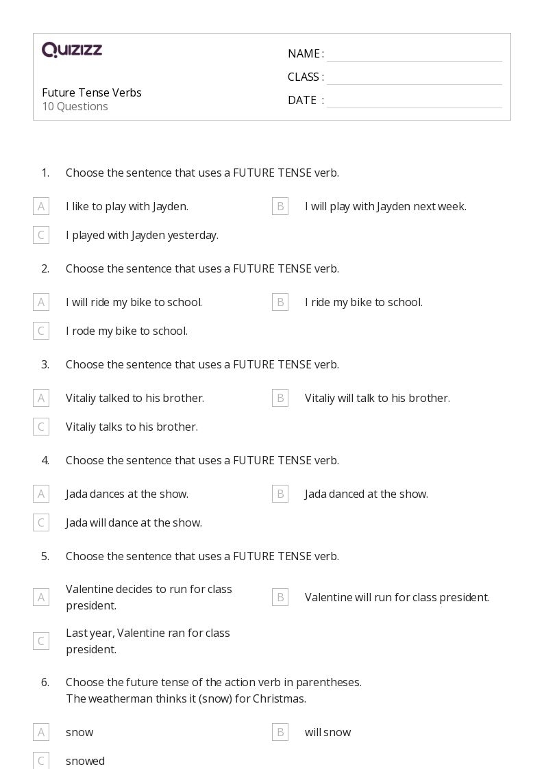 Will Worksheets Printable