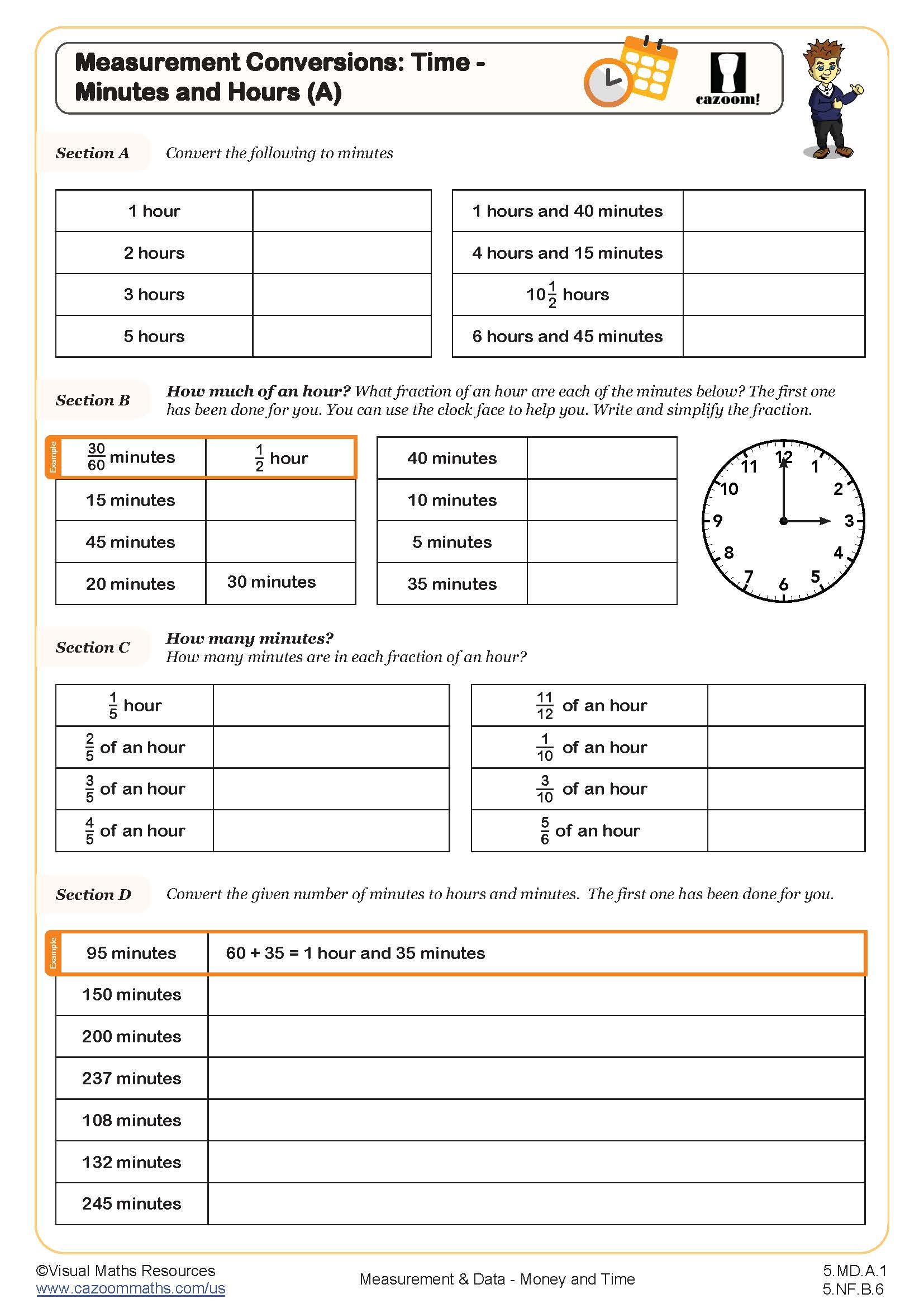 Free Printable 5th Grade Math Worksheets