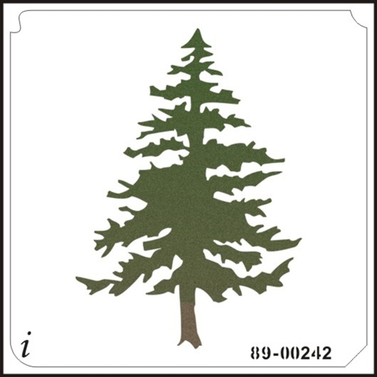 89 00242 Tall Pine Tree Stencil