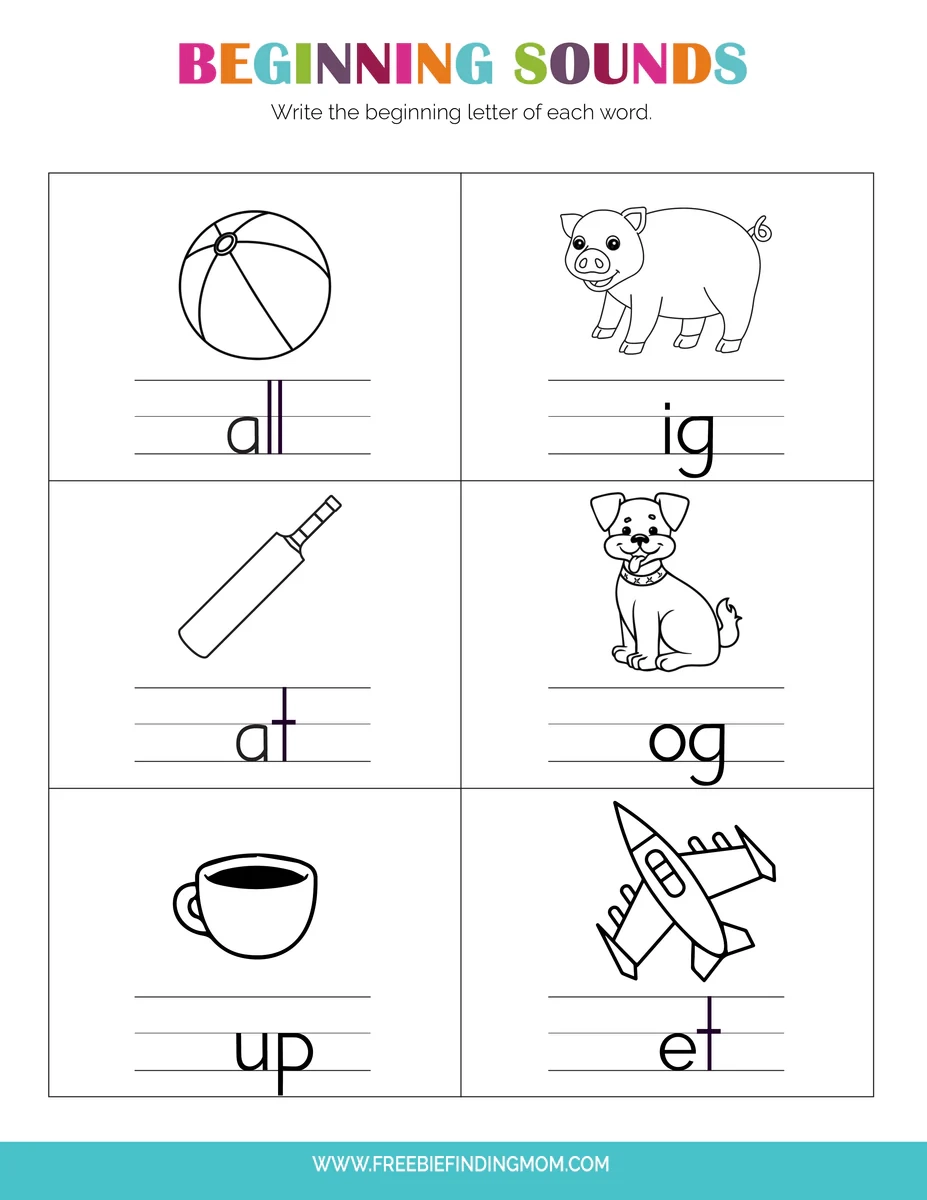 Printable Worksheets For Kindergarteners