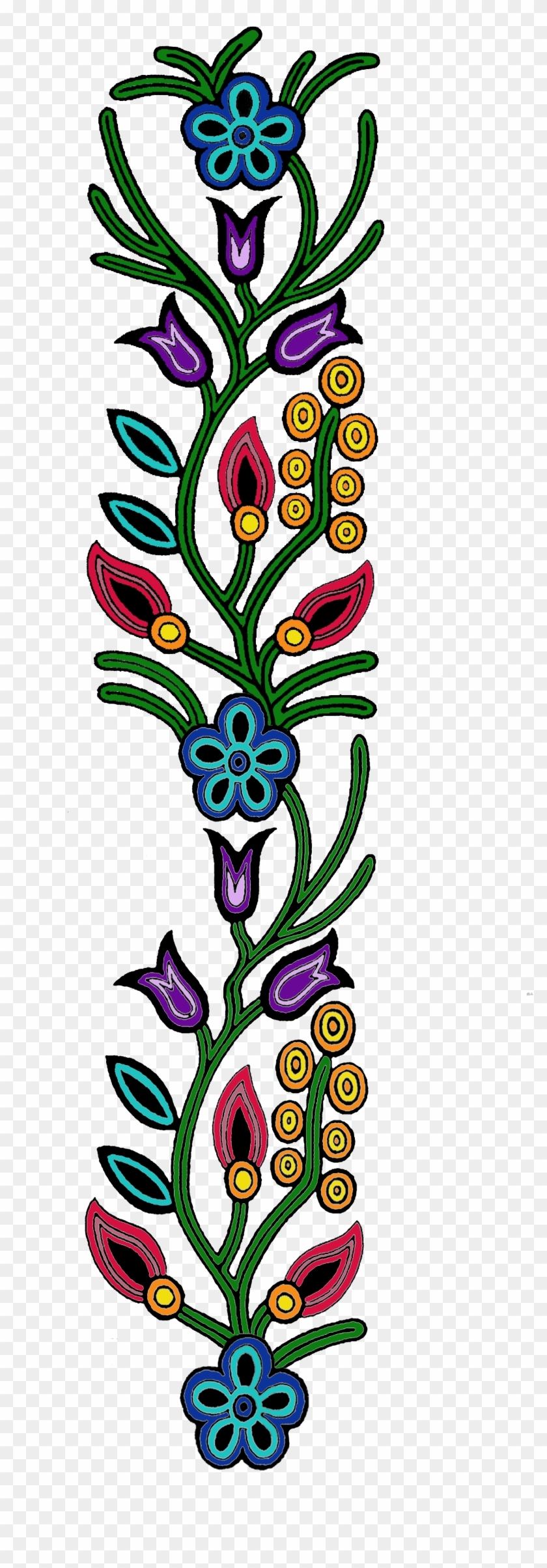 Ojibwe Floral Design Clipart