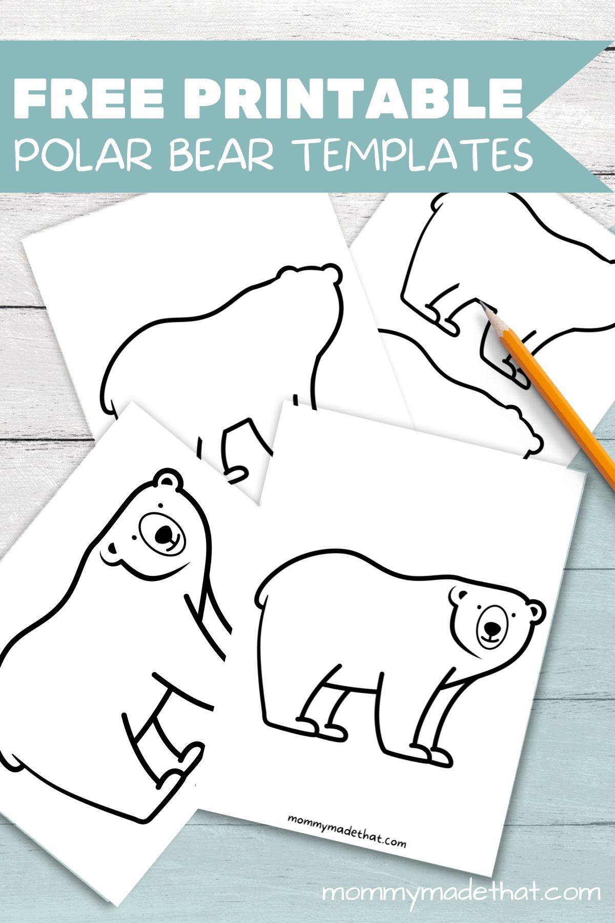 Printable Polar Bear Craft Template