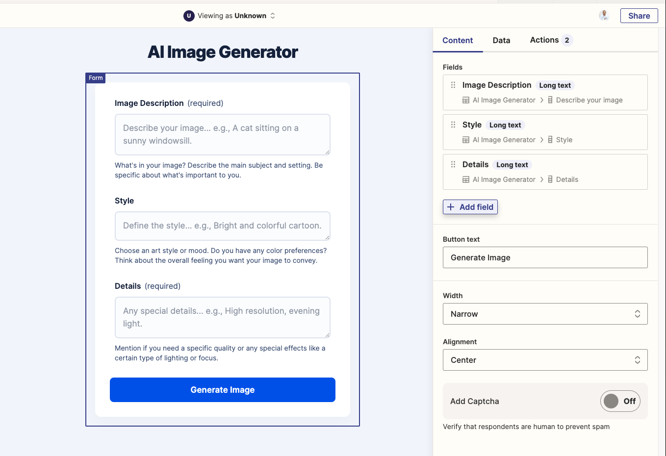 AI Image Generator Template Zapier
