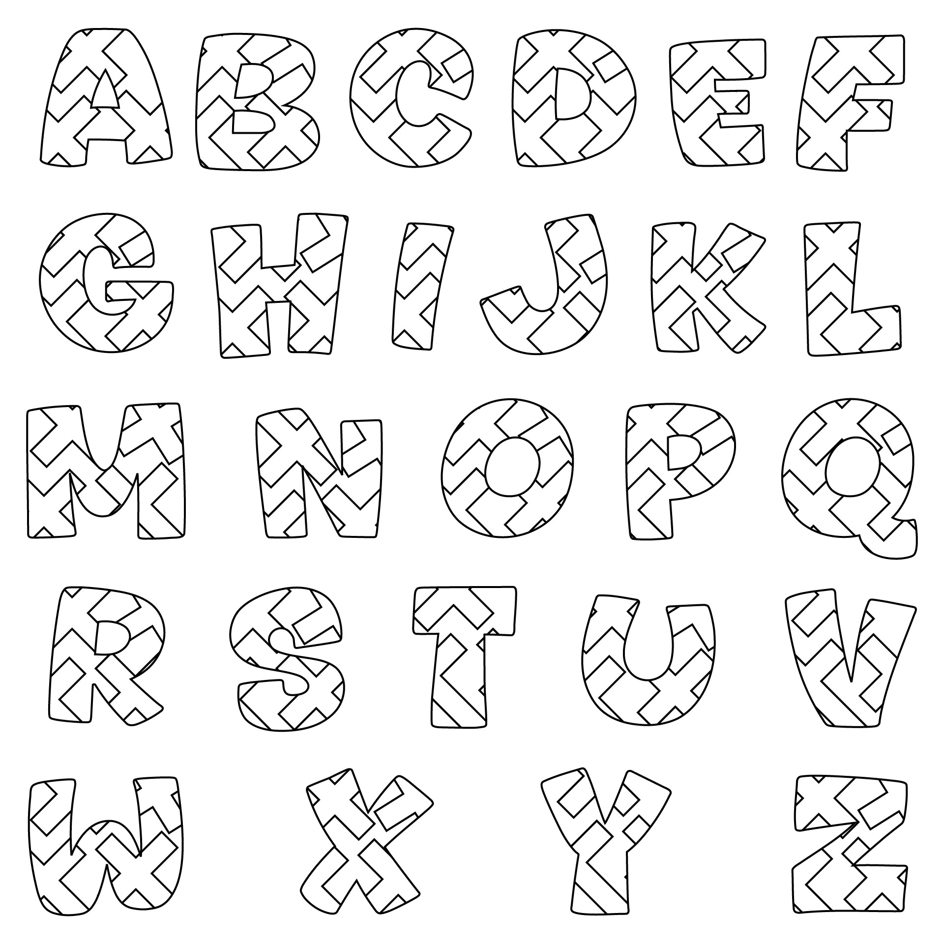 Printable Applique Letter Templates Free