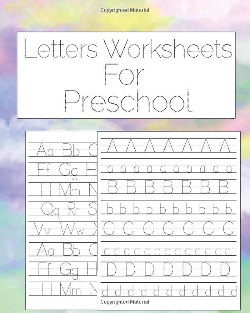 Worksheet For 4 Year Old Kid