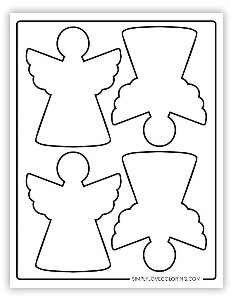 Free Printable Angel Tree Template