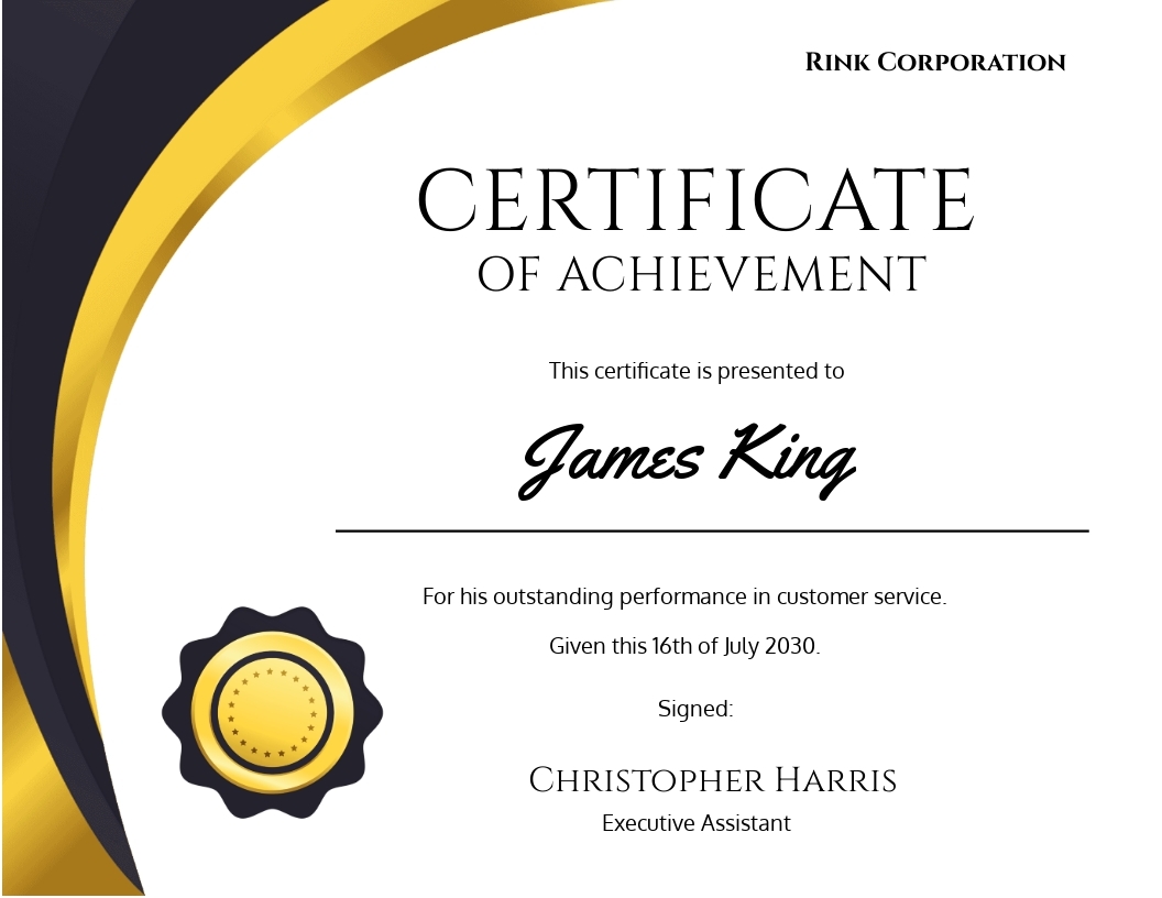 Printable Editable Certificate Templates