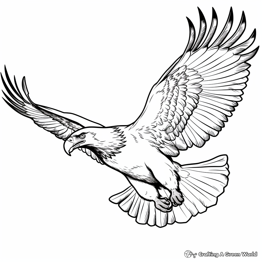 Bald Eagle Coloring Pages Free amp Printable 