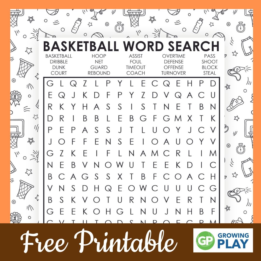 Basketball Word Search Printable