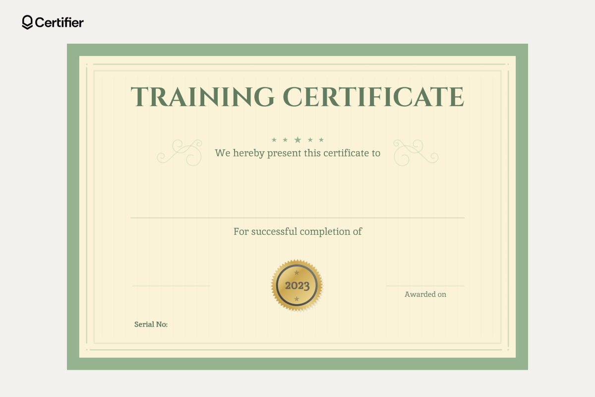 Blank Printable Certificate Templates