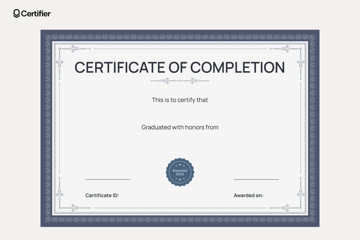 Free Certificate Templates Printable