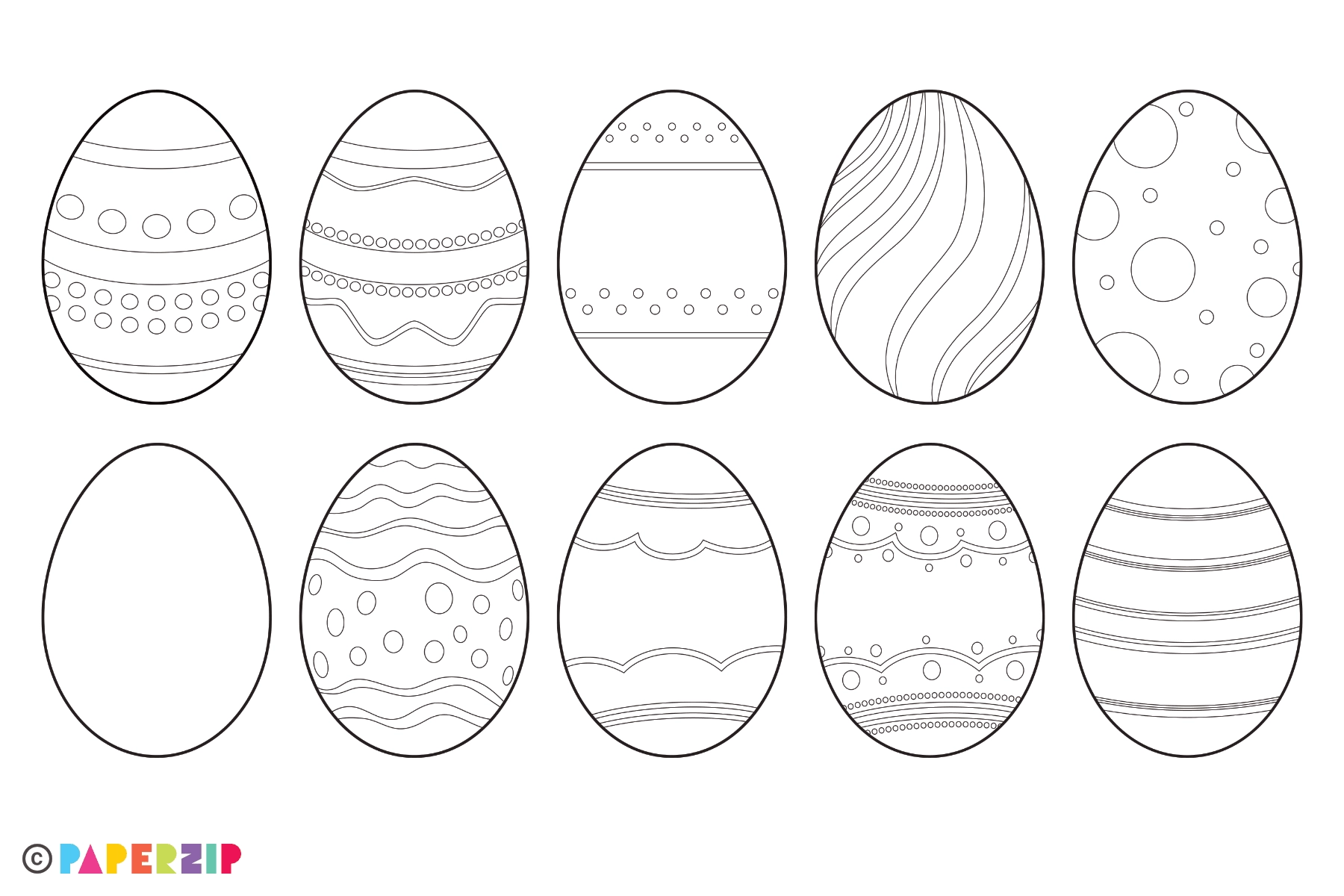 Printable Egg Template