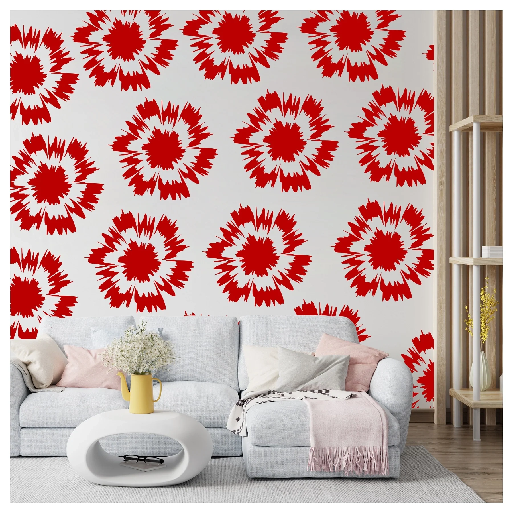Blast Art Design Stencil For Wall Painting KDMD1480 