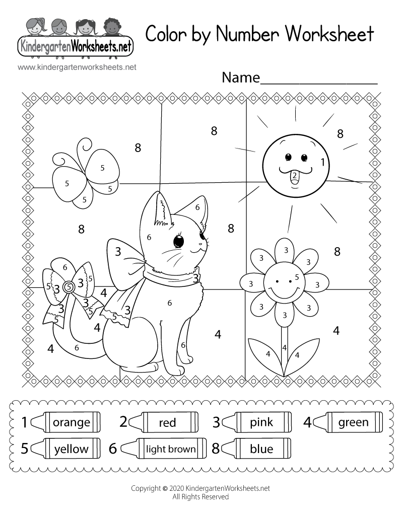 Preschool Printable Worksheets Free Colors