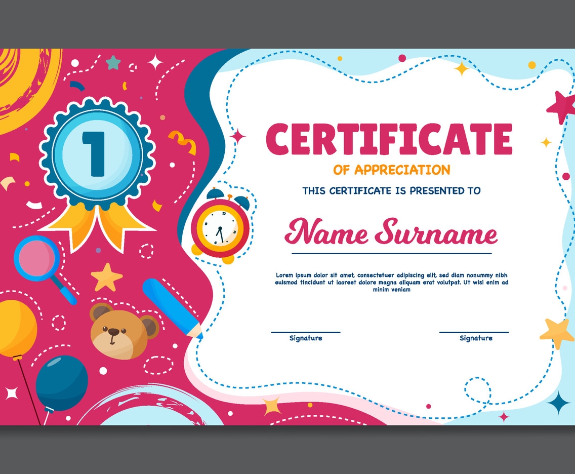 Children Certificate Template
