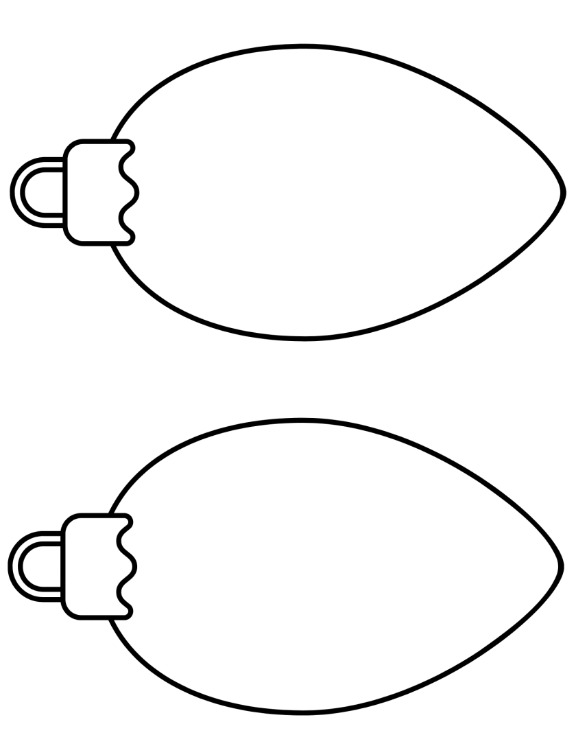 Light Bulb Printable Template