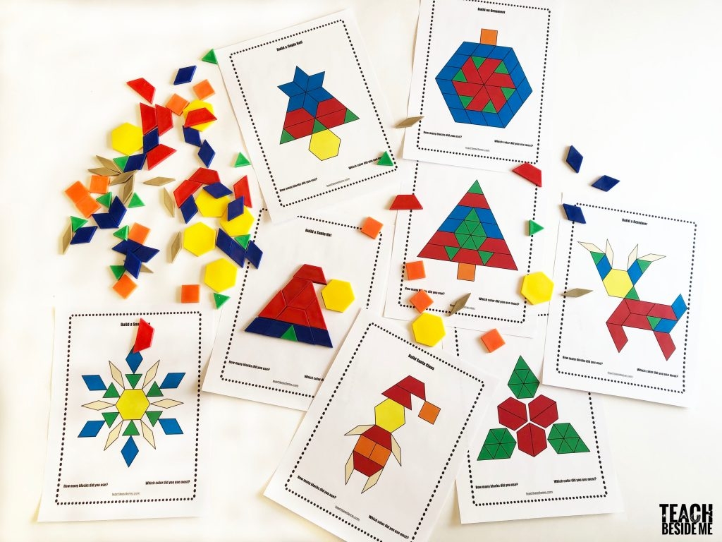 Pattern Block Cards Printable Free