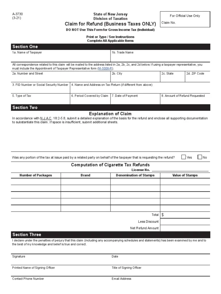Form M 5008 R Nj