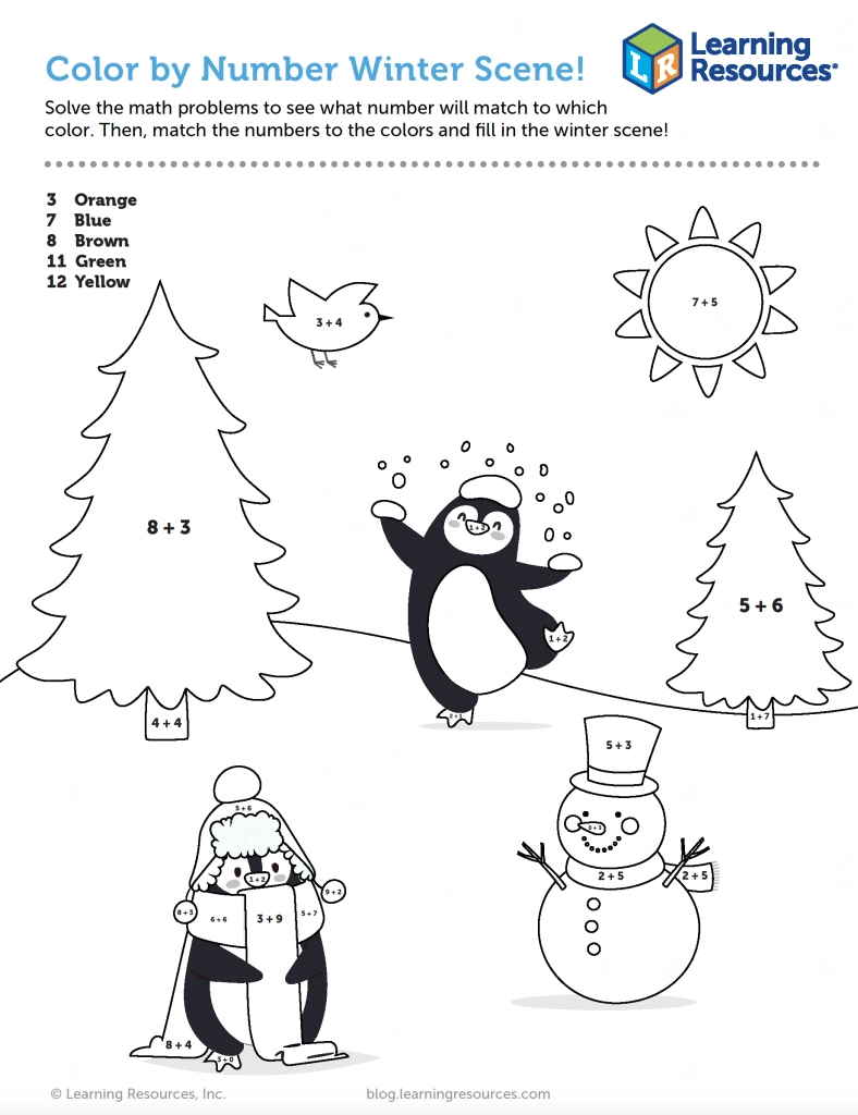 Winter Activity Pages Printables
